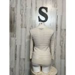 Banana Republic  Cream Open Knit Long Sleeve Sweater Tunic Top Small Photo 2