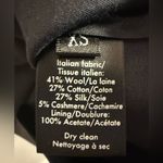 CO Black Layered Midi Wool , Cotton & Silk Skirt Size XS Photo 6