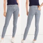 Madewell 9" Mid-Rise Railroad Stripe Skinny Ankle Jeans, 29 Photo 3