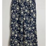 C&C California Wide Leg Blue and White Floral Pants Photo 2