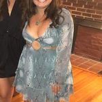 ASOS Blue Snake Skin Dress  Photo 1