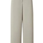 Akris Celadon Trousers wide leg acetate and viscose pants pale grey green Photo 0