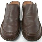 Clarks Womens Size 6.5M Medium Shoes Slip On Slides Mule Brown Leather 3 Photo 0