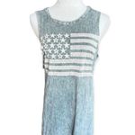 Forever 21 Womens  American Flag Burnout Sleeveless Dress - Sz L Photo 0