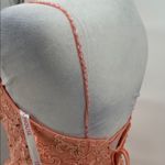 JJ's House JJ’s House Coral Tulle Lace Embroidered Fit Flare Dress Spaghetti Strap US 2 Photo 9