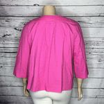 JM Collection  NWT Size 18 Pink Embroidered 100% Cotton Bolero Jacket Cardigan Photo 2