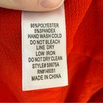 Monteau NEW  Red Tie Front Button Down Dress | S Photo 3