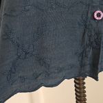 Hit Cotton Marc Ware Dark Blue Linen Button Down Cardigan Top Photo 3