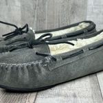 Minnetonka Women's Gray Cally Moccasin Suede Slippers Slides Shoes Photo 6