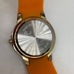 Peck & Peck  women gold tone 40mm quartz analog Mop dial silicone band running Photo 5