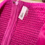 Glam  Pink Strapless Jumpsuit with Bow Detail Photo 2