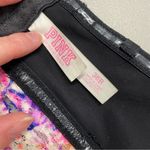 PINK - Victoria's Secret Victoria Secret PINK Bustier Strapless Bra Black Floral Size 36B Photo 3