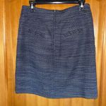 Leifsdottir Anthropologie Tweed Bow Skirt Blue Size 8 Photo 2