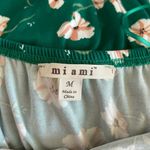 Francesca's Francesca’s Miami Green Floral Print Cropped Strapless Jumpsuit Photo 6