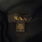 Alala  Size S Black Velvet Panel Insert Leggings Photo 6