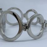 infinity  34mm ladies analog watch silver tone black dial 7.5”-8” w/battery Photo 2