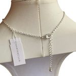 Charter Club  Silver Necklace with Yellow Pendant Photo 3