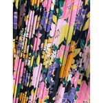 Gracia  Midi Pleated Dress Size Small Floral Spaghetti Strap Square Neck NEW Photo 3