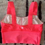 Lululemon Var-City Long Line Bra Electric Coral Photo 1