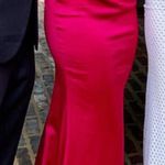 Sherri Hill  Long Satin Raspberry Two-Piece Dress Photo 0
