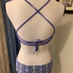 Xhilaration Xhiliration Blue Aztec Strappy Hipster Bikini Photo 5