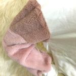 Say What? Cropped oversized Hoodie with Soft fur sleeves Photo 1