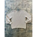 Gentle Fawn Light Blue Hailey Balloon Sleeve Pointelle Sweater XL Photo 8