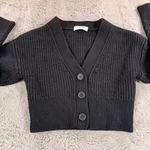 Babaton Aritzia Canberra Merino Wool Ribbed Cropped Button Cardigan Sweater 2XS Photo 8