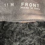 Bally’s Black Leather Black Shearling Lined Tall Block Heel Boots Size 11 Photo 6