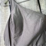 City Studio Size 1 Sleeveless 1 Shoulder Asymmetrical Maxi Evening Sheath Dress Silver Photo 3