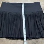 IBKUL 13” Black Pleated Tennis Skirt Side Pockets Size Medium Photo 6