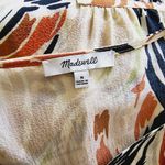 Madewell  Antique Cream Brushing Up Vmeck Ruffle Cuff Blouse Size Medium Photo 5