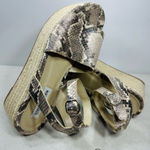 Steve Madden Snake Print Platform Sandals size Brown Size 9 Photo 0