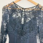 Naeem Khan’s vintage 90s Riazee Boutique floral beaded black cocktail dress. 4 Photo 1