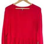 Neiman Marcus VTG  Red Oversized‎ Boho Peasant Style Blouse, Small (fits LG) Photo 1
