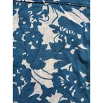 J.Crew Blouse Women 8 Cottage Core Floral Ruffled Blue Prairie Hawaii Zip V Neck Photo 3