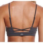 Alo Yoga Interlace sports bra gray size medium excellent condition Photo 1