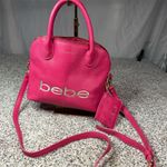 Bebe  Fabiola Pink Mini Dome Crossbody Satchel with Card Case Photo 0