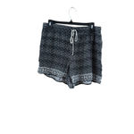 Cato Women's Unbranded Black & White Patterned Rayon Shorts L Photo 1