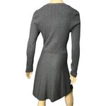 Survival Women’s Size L Charcoal Gray Long Sleeve Full Skirt Sweater Dress Size L Photo 4