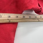 Chico's Midi Dress Size XS/Small Watermelon Punch Red 100% Linen Oversized Photo 7