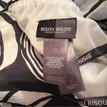 Bisou Bisou  Black and White Ruffle One Shoulder Dress Women’s 10 Photo 3