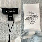 EXPRESS Sweater Baby Blue White Super Soft Large New Photo 6