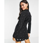 Saint Genies Blazer Dress Black and White Studded US 24 Photo 2