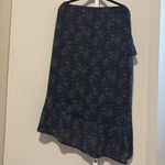 Lost + Wander Elegant Blue Wrap Skirt Photo 3