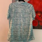 Aqua Zebra Print Zip Photo 2