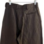 SONO Women's Linen Virgin Wool Blend Wide Leg Trousers Made‎ in France Size S Gray Photo 3