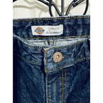 Dickies Jeans Ladies Sz34 Relaxed Fit Ripped Dark Wash 28in Inseam 38In Outseam Photo 2