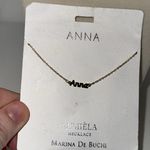 Marina De Buchi ANNA Necklace Personalized Lumiela Name Necklace Gold Tone 15” - 20” Photo 3