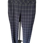 CAbi Womens Pants Size 4 Navy Grey Plaid Business Casual Back Pockets Modern Photo 0
